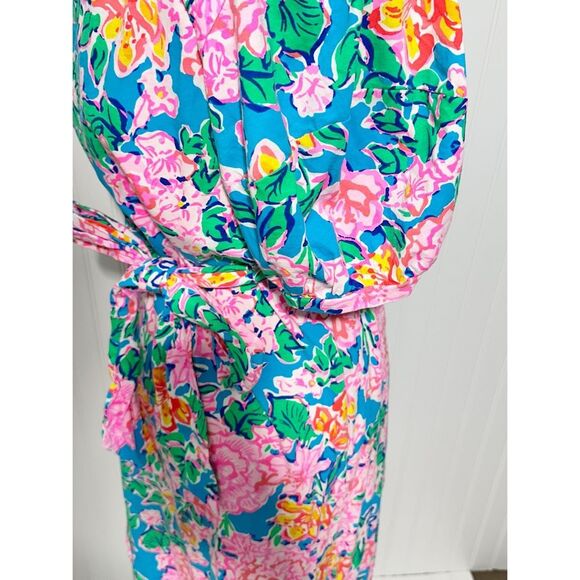 Lilly Pulitzer Women's Rose To The Occasion Isolde Dress Multicolor XL - Picture 7 of 14